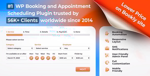 main Bookly Pro - Scheduling And Appointment Booking Software - Image 1